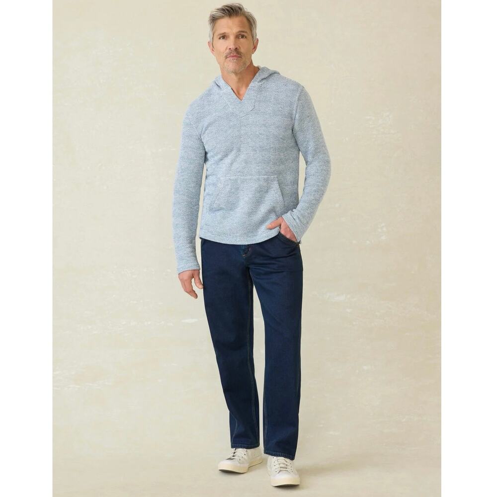 Faherty Mens Whitewater Hooded Sweatshirt
